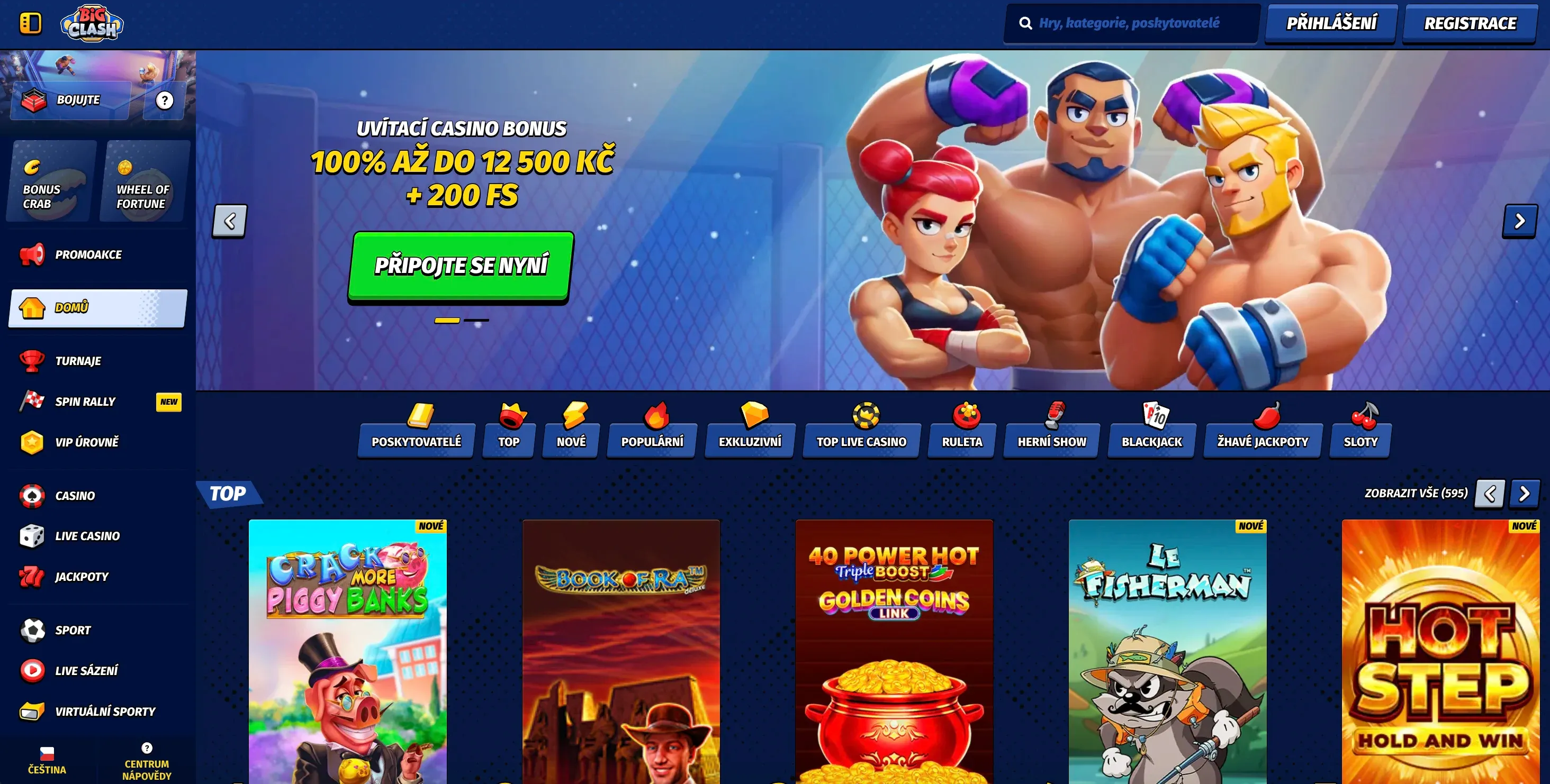 Domovská stránka Bigclash
